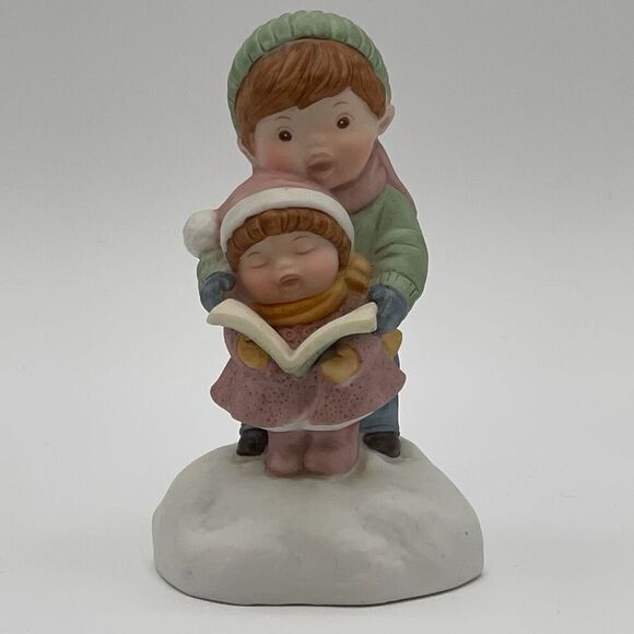 Vtg AVON Joy To The World Children Song Book Wind-Up Porcelain Musical Figurine - Picture 1 of 16